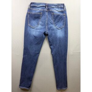 Vigoss Thompson Tomboy Jeans Womens Dark Wash Distressed Stretch 31x28